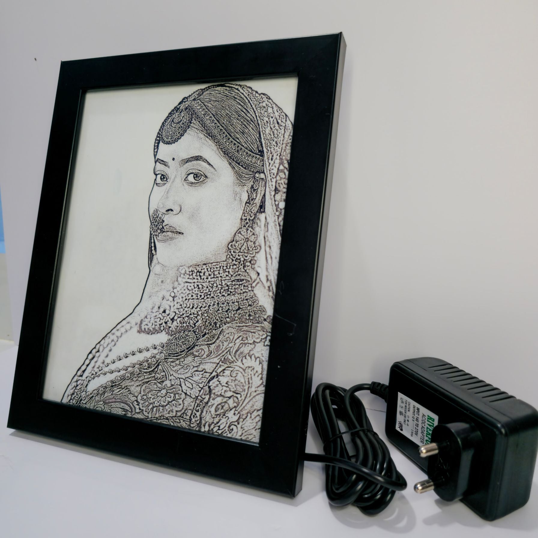 4D Sketch Illusion Photo Frame With Backlight – Best Gift Forever