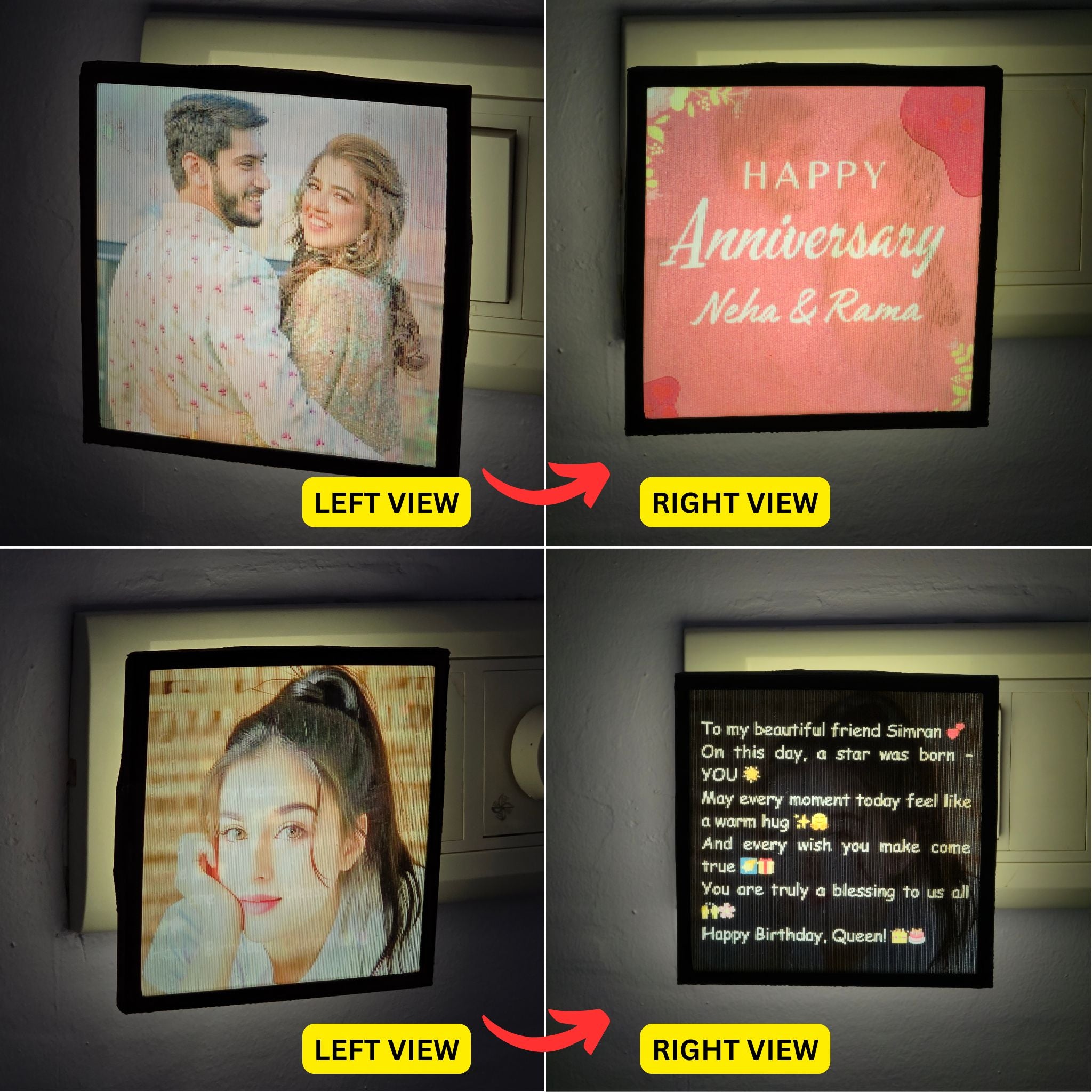 Flip Illusion Night Lamp – Add Photo, Name & Occasion