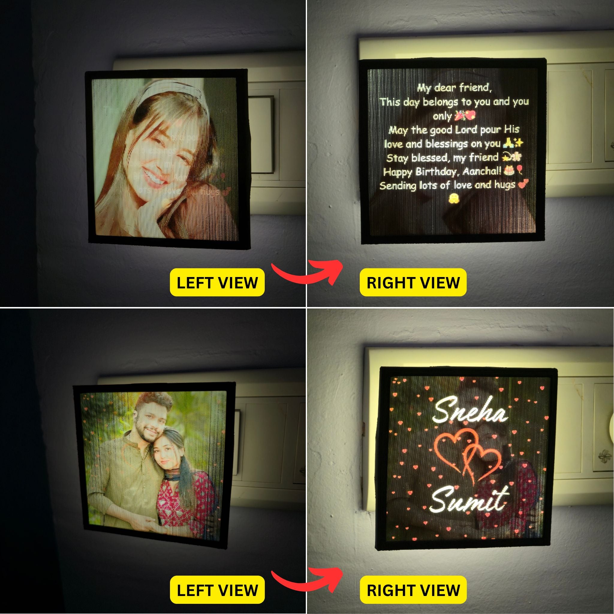 Flip Illusion Night Lamp – Add Photo, Name & Occasion