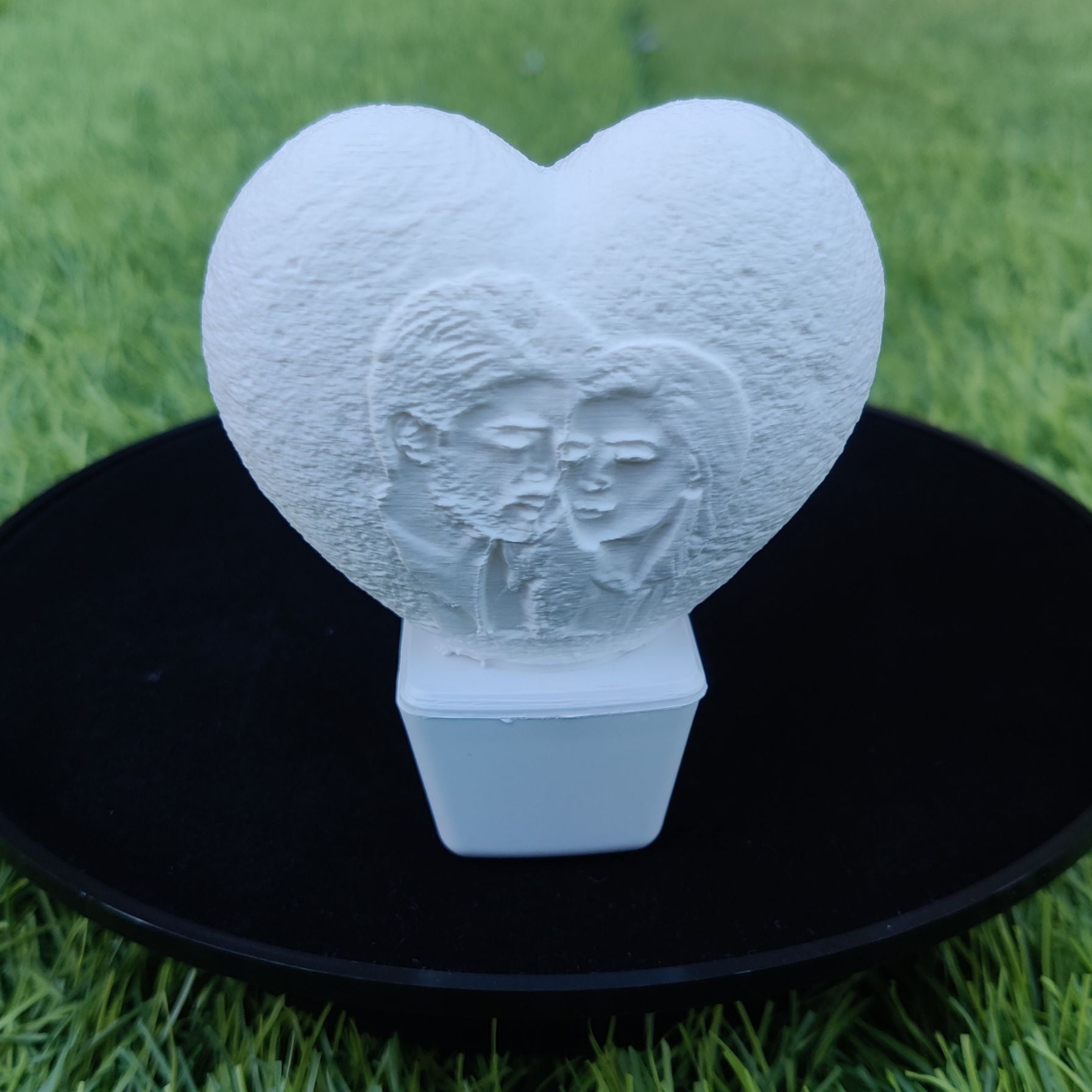3D Heart Shaped Personalized Lamp Plug