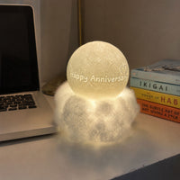 3D Personalized Photo Cloudy Moon Lamp