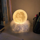 3D Personalized Photo Cloudy Moon Lamp
