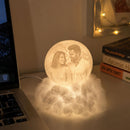 3D Personalized Photo Cloudy Moon Lamp