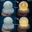 3D Personalized Photo Cloudy Moon Lamp