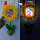 Personalized Sunflower Photo Glow Lamp