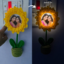Personalized Sunflower Photo Glow Lamp