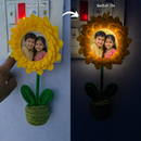 Personalized Sunflower Photo Glow Lamp