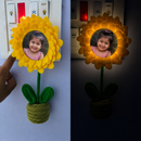 Personalized Sunflower Photo Glow Lamp