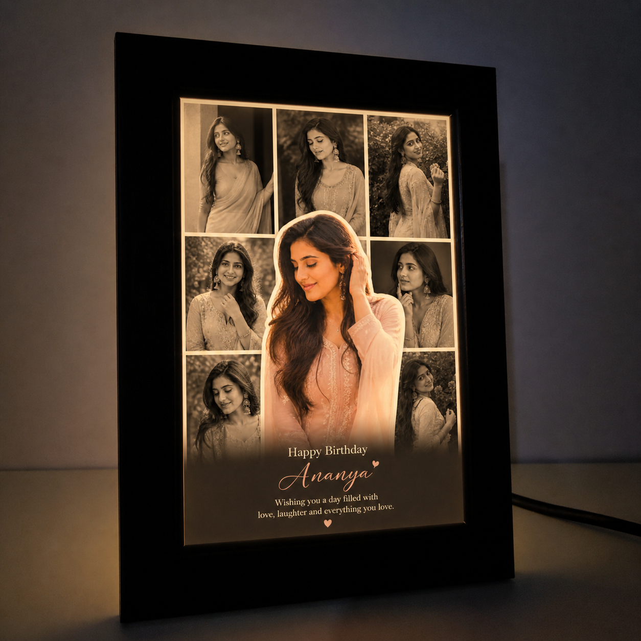 Glowing LED Photo Frame