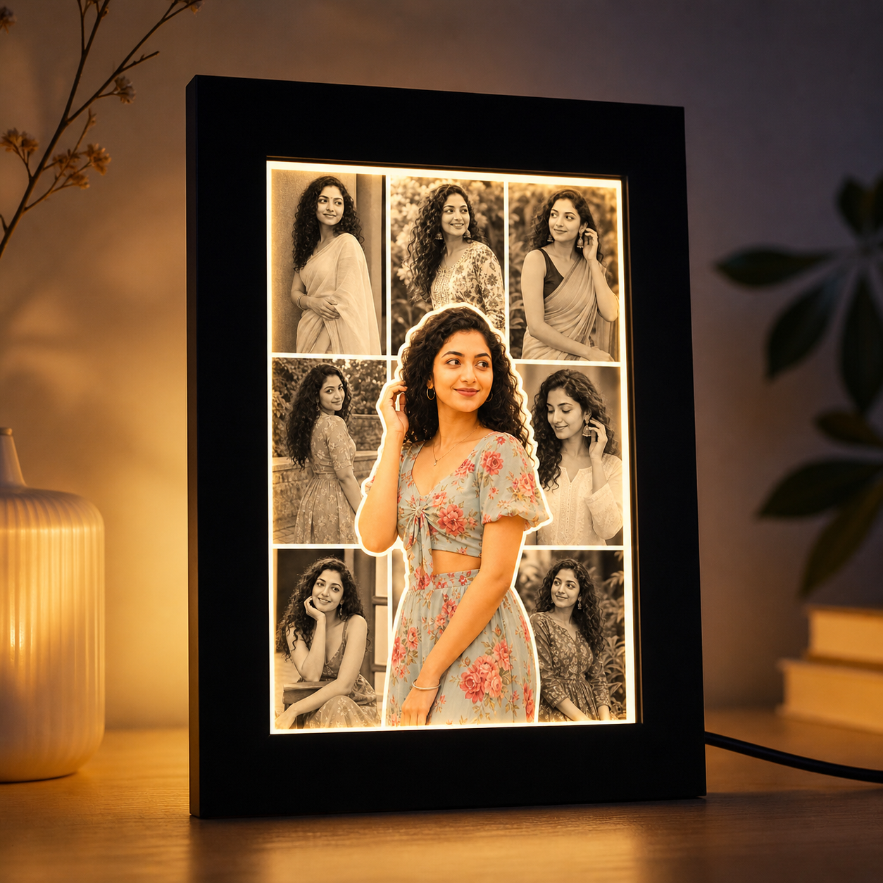 Glowing LED Photo Frame