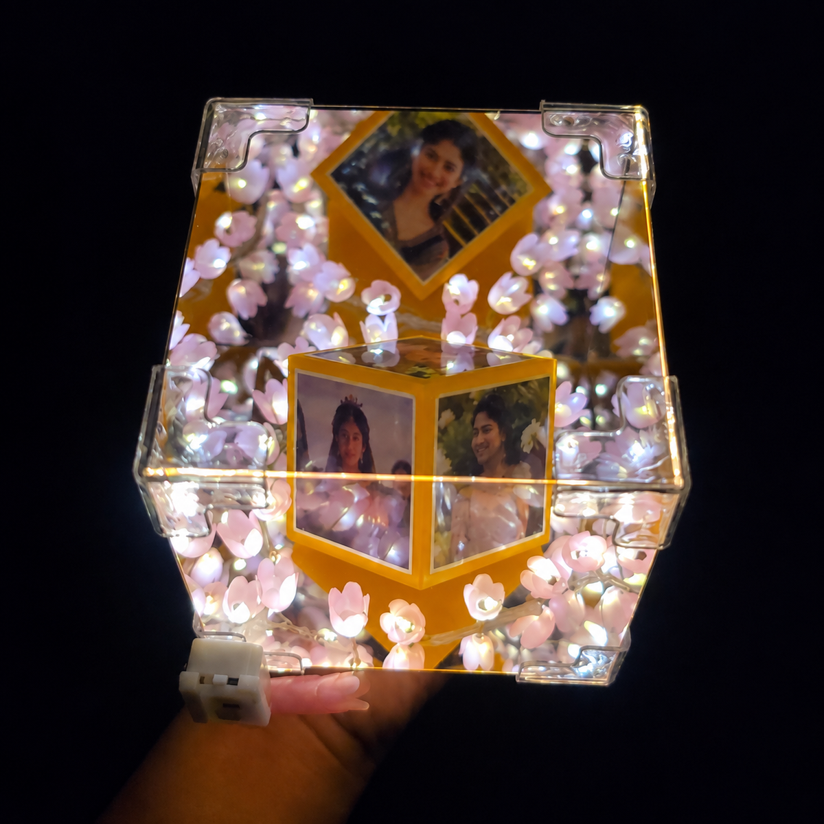 Endless Personalized Photo Mirror Lamp
