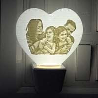 3D Heart Shaped Personalized Lamp Plug