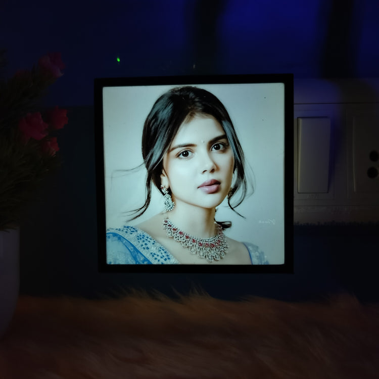 Glowing Night Light with Personalized Photo Frame Gifts –