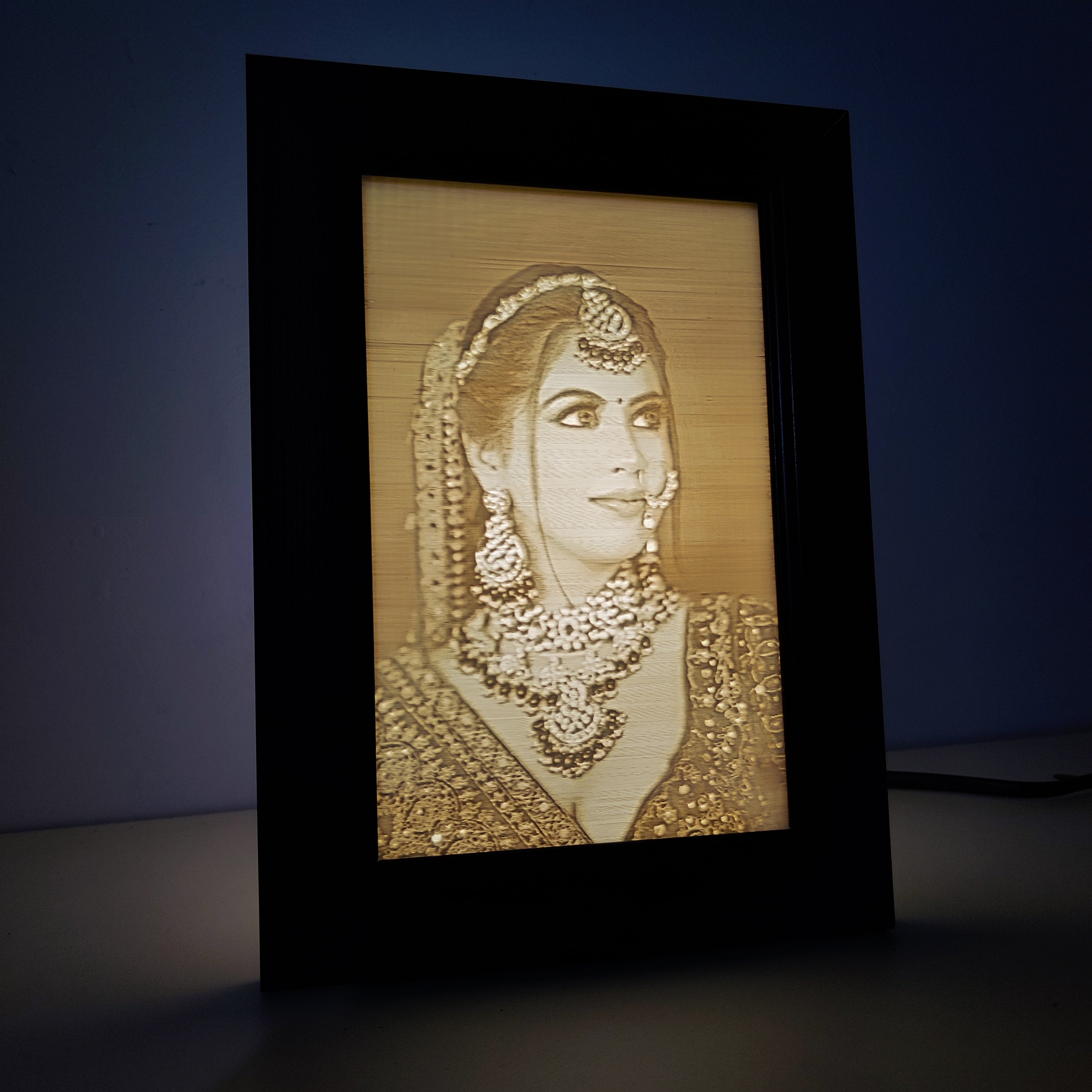 3D Personalized Photo Frame with LED Backlight