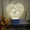 3D Heart Shaped Personalized Lamp Plug