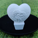 3D Heart Shaped Personalized Lamp Plug