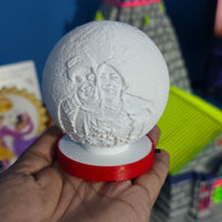 3D Personalised moon Lamp with USB Rechargeable Light