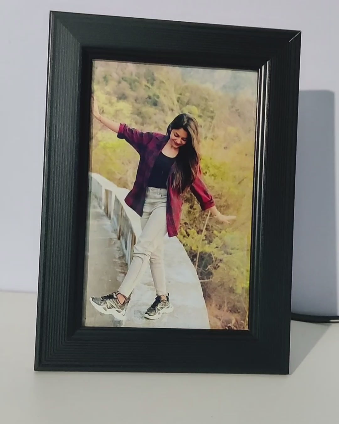 Personalised Photo Frame With Backlight
